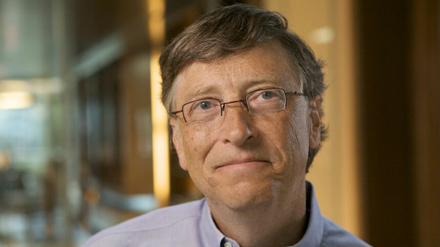 Bill Gates e uma imagem desconstruída de uma hora para a outra