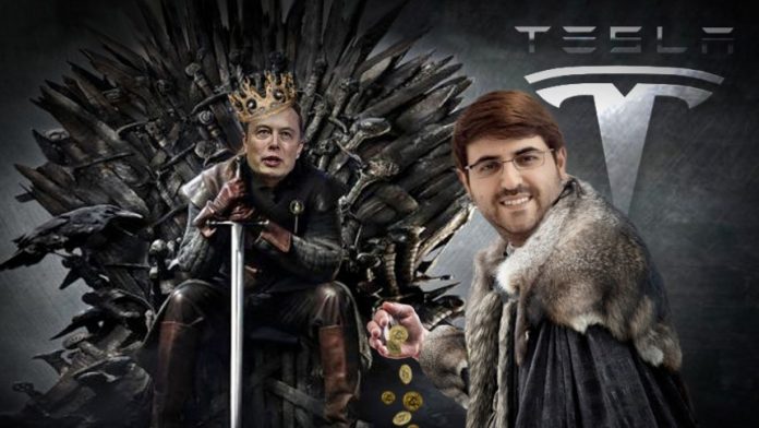 musk tesla game of thrones