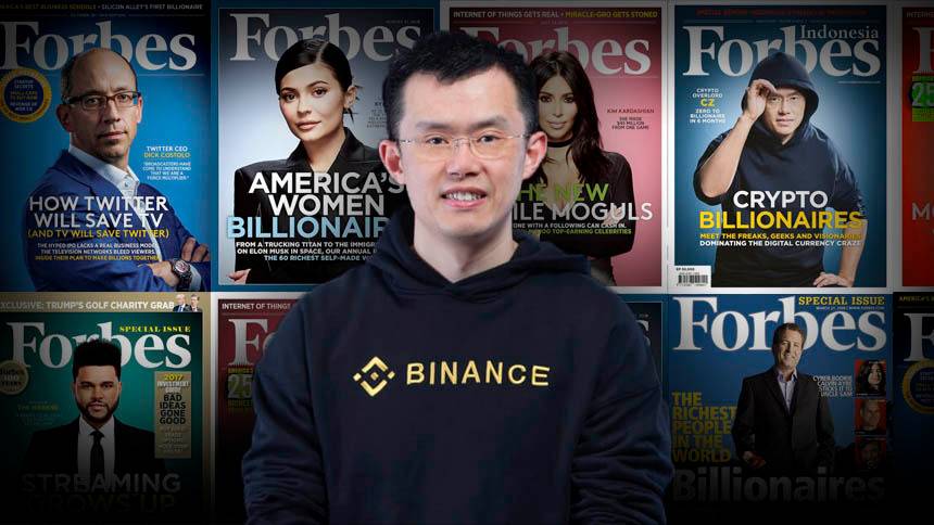 Para "educar" os investidores, o dono da Binance compra parte da Forbes