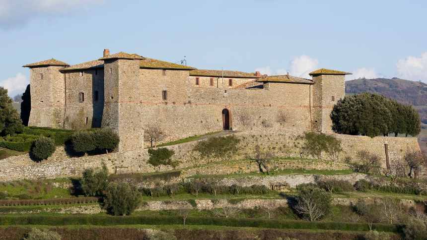 Castello de Montepò, na Toscana