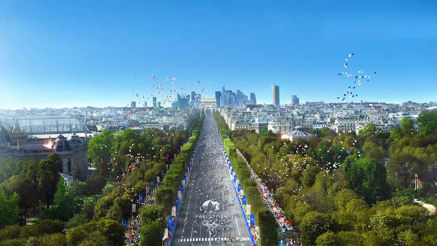 Champs Elyses paris celebração