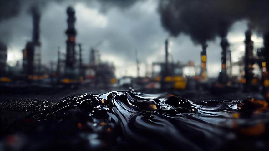 óleo cru petróleo