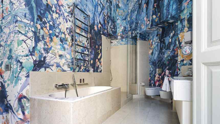 Banheiro Azul do Vik em Milão: obra de arte