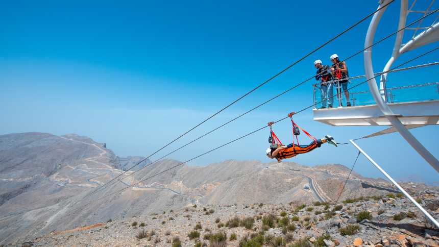 Jebel Jais Flight, a maior tirolesa do mundo