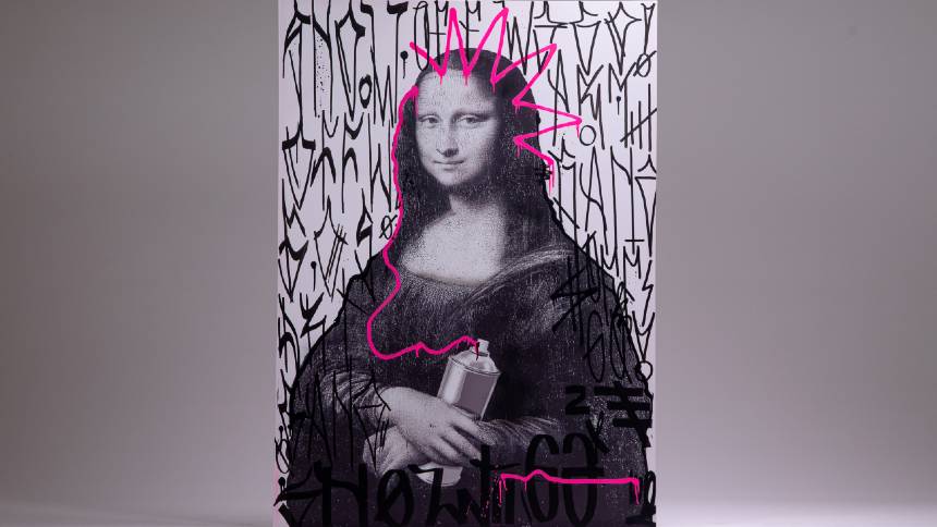 A reinterpretação de Mona Lisa, obra inédita da exposição