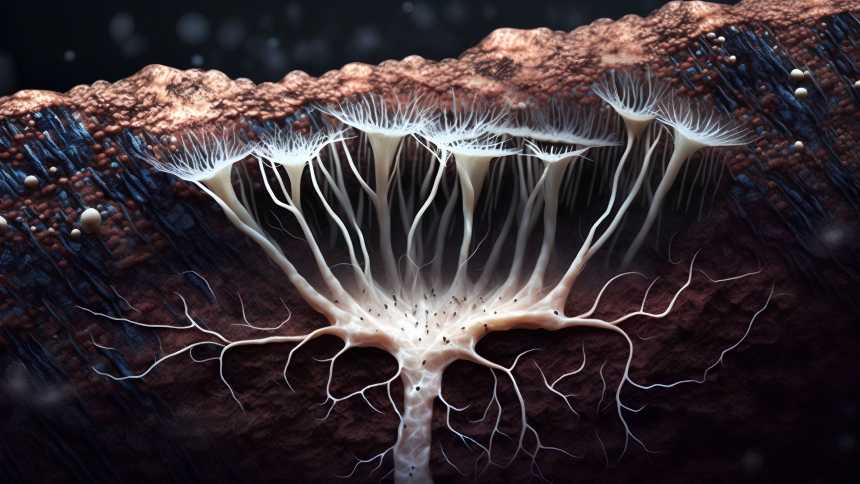 A raiz de cogumelo que está “produzindo” peixes e frutos do mar