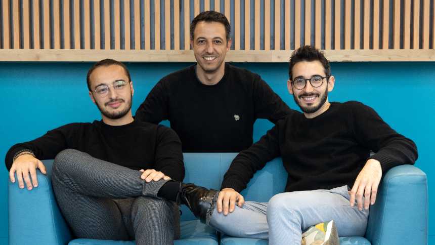 Amina Raji, Mohamed Tazi e Maxime Mistretta fundaram a Spore.Bio este ano (Foto: Spore.Bio)
