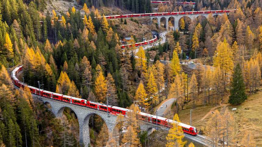 O trem vale a viagem na Suíça (tanto quanto um chocolate)