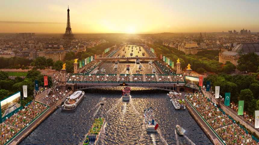 Presidente da França e prefeita de Paris prometem mergulhar no "novo" Sena