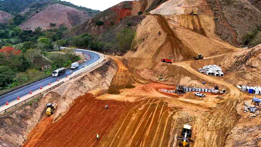 Construção da Nova Serra das Araras. Crédito: Adenir Brito/Divulgação