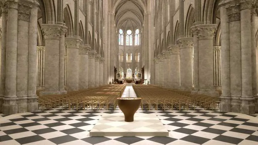 Iluminada e colorida, Notre-Dame de Paris renasce das cinzas