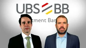 Anderson Brito, chefe do banco de investimento do UBS BB, e Samy Podlubny, chefe da área de dívida do UBS BB