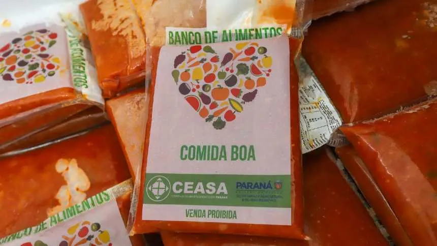 Ceasa Paraná "resgata" 7,5  mil toneladas de comida em 2024. E dá exemplo contra o desperdício