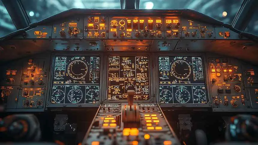 cockpit avião