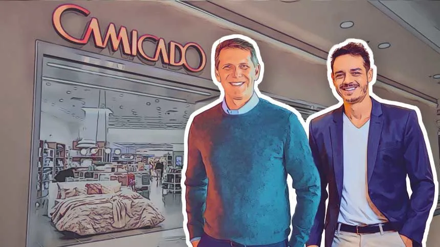 Fabio Faccio, CEO Lojas renner, e Natan Anaf, diretor geral da Camicado