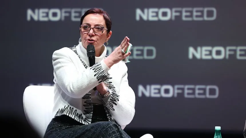 Tania Cosentino, vp de cibersegurança da Microsoft América Latina, no painel “Infraestrutura e segurança na era da IA”