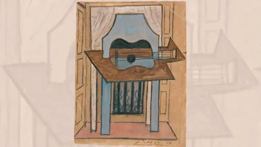 Esqueceram o Picasso na portaria de um prédio em Madri Esqueceram o Picasso na portaria de um prédio em Madri