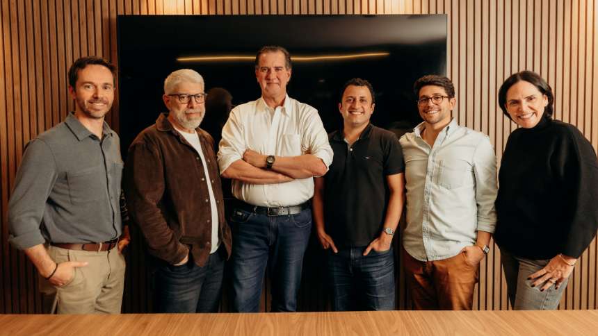 Sócios da TAB (da esq. para dir.): Renato Mendes, Antônio Napole, Rogério Melzi, Bernardo Carneiro, Felipe Hatab e Flávia Molina