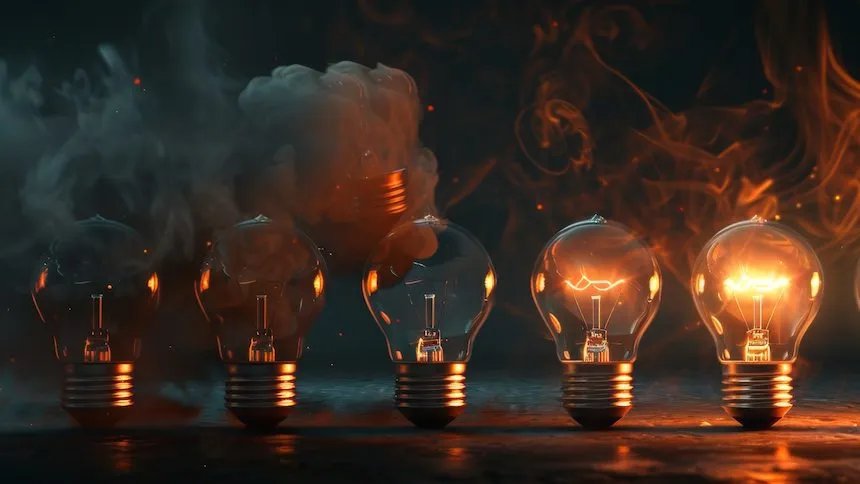 energia elétrica lâmpada curto circuito