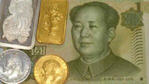 china ouro prata