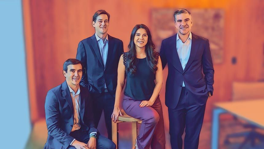 Os sócios da Volpe Capital (da esq. à dir.): Gabriel Marcassa, Gregory Reider, Milena Oliveira e André Maciel,