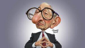 Alan Greenspan caricatura